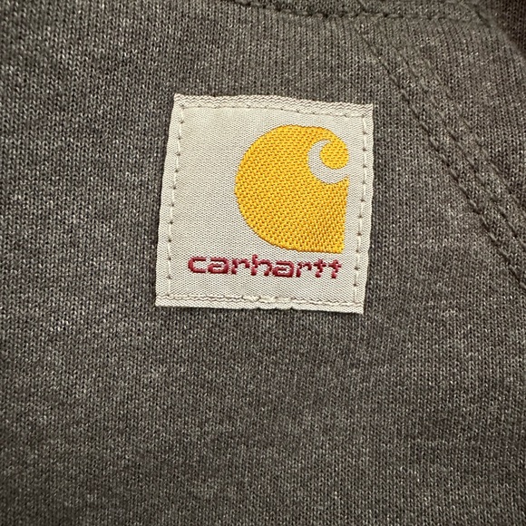 Carhartt Dark Gray Rain Defender Hoodie with Logo - Picture 2 of 12